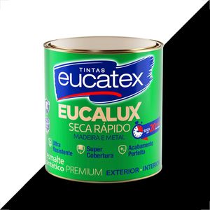 TINTA ESMALTE SINTETICO EUCATEX 900ML PRETO FOSCO EUCALUX