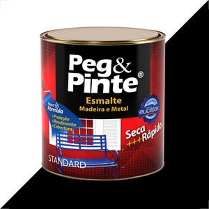 TINTA ESMALTE SINTETICO EUCATEX 900ML PRETO BRILHANTE PEG PINTE