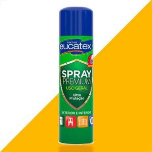 TINTA SPRAY PREMIUM MULTI USO EUCATEX AMARELO 400ML