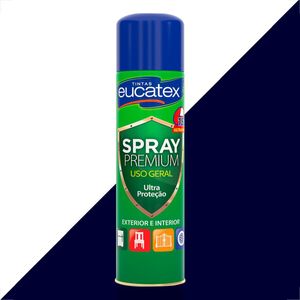 TINTA SPRAY PREMIUM MULTI USO EUCATEX AZUL ESCURO 400ML