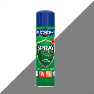 TINTA SPRAY PREMIUM MULTI USO EUCATEX FUNDO PREPARADOR CINZA 400ML