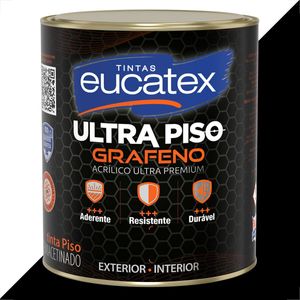 TINTA EUCATEX ULTRA PISO 900ML GRAFENO PRETO ACRILICO PREMIUM