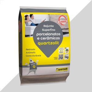 REJUNTE QUARTZOLIT 1KG PORCELANATO CINZA PLATINA