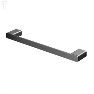 PORTA TOALHA DOCOL BASTAO FLAT ROSTO 300MM GRAFITE ESCOVADO 01013670