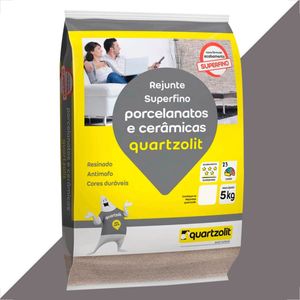 REJUNTE QUARTZOLIT 5KG PORCELANATO PRETO GRAFITE