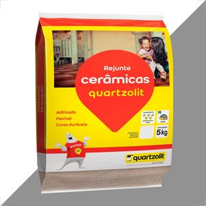 REJUNTE QUARTZOLIT 5KG CINZA ARTICO FLEXIVEL