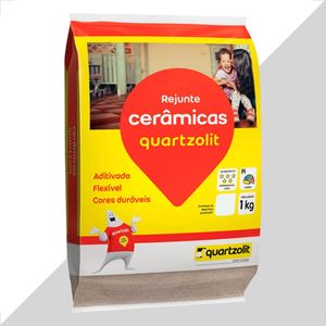 REJUNTE QUARTZOLIT 1KG CINZA PLATINA FLEXIVEL