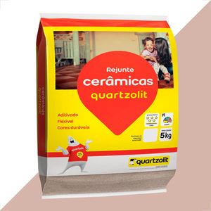 REJUNTE QUARTZOLIT 5KG MARROM TABACO FLEXIVEL
