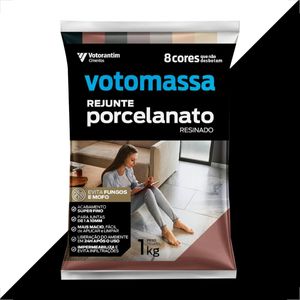 REJUNTE VOTOMASSA PORCELANATO PRETO 1 KG