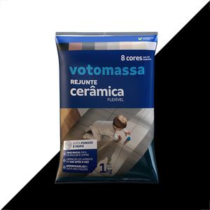REJUNTE FLEXIVEL VOTOMASSA PRETO 1KG