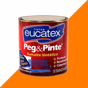 TINTA ESMALTE SINTETICO EUCATEX 900ML LARANJA BRILHANTE PEG PINTE