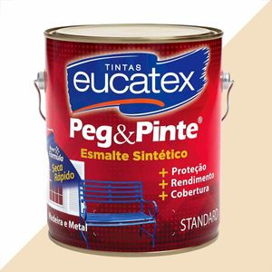 TINTA ESMALTE SINTETICO EUCATEX 3600ML AREIA BRILHANTE PEG PINTE