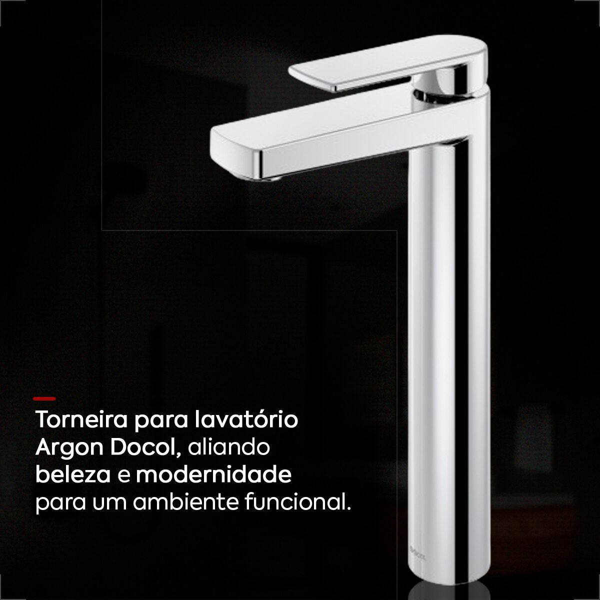 TORNEIRA DOCOL LAVATORIO ARGON MESA BICA ALTA CROMADO 00847606
