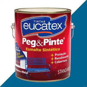 TINTA ESMALTE SINTETICO EUCATEX 3600ML AZUL FRANCA BRILHANTE PEG PINTE