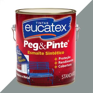 TINTA ESMALTE SINTETICO EUCATEX 3600ML CINZA MEDIO BRILHANTE PEG PINTE