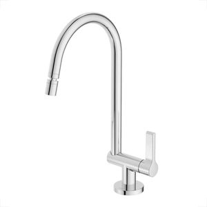 TORNEIRA CELITE COZINHA MESA LIX CROMADA BICA MOVEL COM AREJADOR ARTICULADO B5008F7CRB