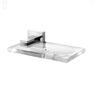 SABONETEIRA DOCOL PAREDE ACRILICA SQUARE CROMADO 00387906