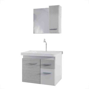 GABINETE PARA BANHEIRO FIMAP 060 CONJUNTO SONNY BRANCO/MAPLE 819.26