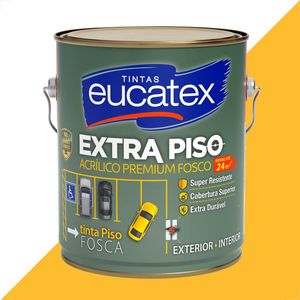 TINTA EUCATEX EXTRA PISO 3600ML AMARELO DEMARCACAO ACRILICO PREMIUM
