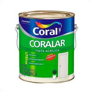 TINTA LATEX CORALAR ACRILICO 3600ML BRANCO