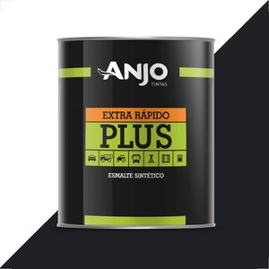 TINTA ESMALTE SINTETICO PLUS AUTOMOTIVO ANJO 900ML PRETO FOSCO