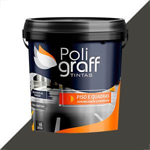 TINTA POLIGRAFF PISOS & QUADRAS BALDE 16L CHUMBO