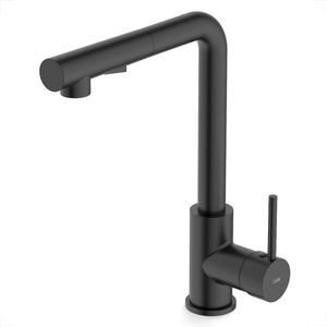 MISTURADOR MONOCOMANDO CELITE COZINHA MESA PRATICA BICA L 2 FUNÇOES PRETO MATTE B5003F5R00