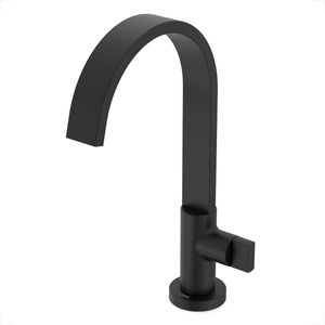 TORNEIRA CELITE LAVATORIO MESA BICA ALTA FLOW PRETO MATTE B5012F3R0B