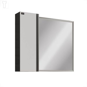 ESPELHEIRA LOCATT PARIS 75 NERO/BRANCO