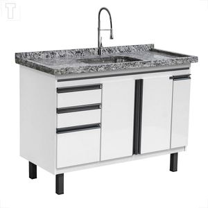 GABINETE LOCATT 1,14MT NEW ELEGANCE BRANCO