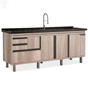 GABINETE LOCATT 1,94MT NEW ELEGANCE BARRIQUE/BARRIQUE