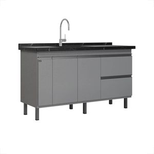 GABINETE LOCATT 1,44MT GLAMOUR COBALTO/COBALTO