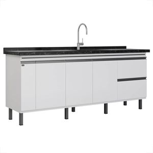 GABINETE LOCATT 1,94MT GLAMOUR BRANCO