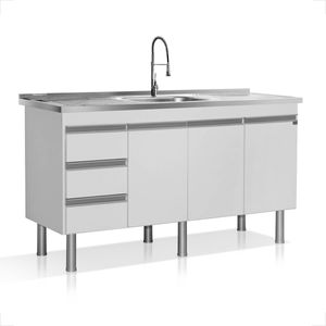 GABINETE LOCATT 1,44MT STYLE BRANCO