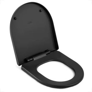 ASSENTO SANITARIO CELITE SLIM SOFT CLOSE RESINA TERMOFIXA BLACK MATE