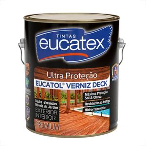 VERNIZ EUCATOL DECK EUCATEX INCOLOR 3600ML BASE SOLVENTE