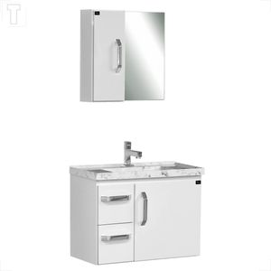 GABINETE PARA BANHEIRO LOCATT 0.60 KIT PRATTIC BRANCO 912.060.002
