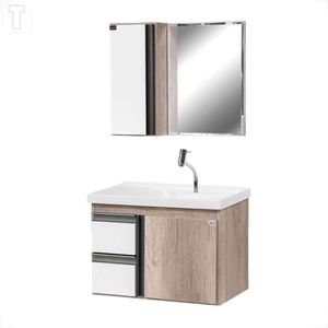 GABINETE PARA BANHEIRO LOCATT 0.60 KIT BRUXELAS BARRIQUE/BRANCO 981.060.017