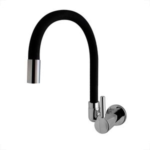 TORNEIRA KIMETAIS 1168 C58 COZINHA PAREDE BICA MOVEL FLEX BLACK VITACOR DELICATA SLIM