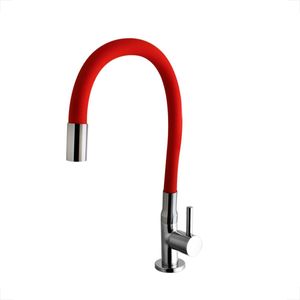 TORNEIRA KIMETAIS 1167 C58 COZINHA MESA BICA MOVEL FLEX RED VITACOR DELICATTA SLIM