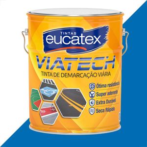 TINTA EUCATEX VIA TECH DEMARCACAO VIARIA 18L AZUL BALDE METALICO
