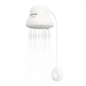 DUCHA ZAGONEL MASTER BANHO ELETRONICA BRANCO 220V 7500W COM CANO 30CM E VEDA ROSCA