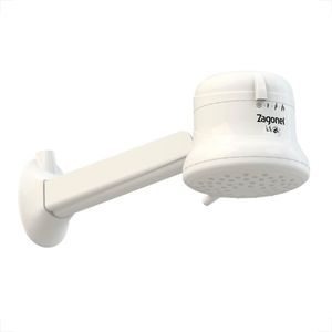DUCHA ZAGONEL IDEALE PLUS COM CANO BRANCO 4T 127V 5500W