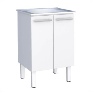 GABINETE COZIMAX VENUS FLAT 60X50 COM TANQUE BRANCO MONTADO