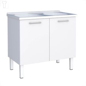 GABINETE COZIMAX FLAT COM TANQUE PEDRA BRANCA 100M