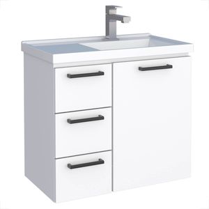 GABINETE PARA BANHEIRO COZIMAX AMEIXA AÇO 60CM BRANCO