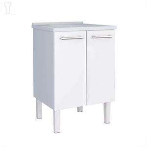 GABINETE COZIMAX MAX FLAT 60X55 COM TANQUE PEDRA BRANCA