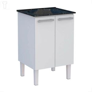 GABINETE COZIMAX MAX FLAT 60X55 COM TANQUE PEDRA PRETA
