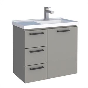 TOUCADOR COZIMAX AMEIXA AÇO 60CM CINZA