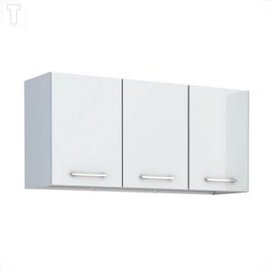 ARMARIO COZIMAX AEREO PARA LAVANDERIA MAX FLAT 114 BRANCO